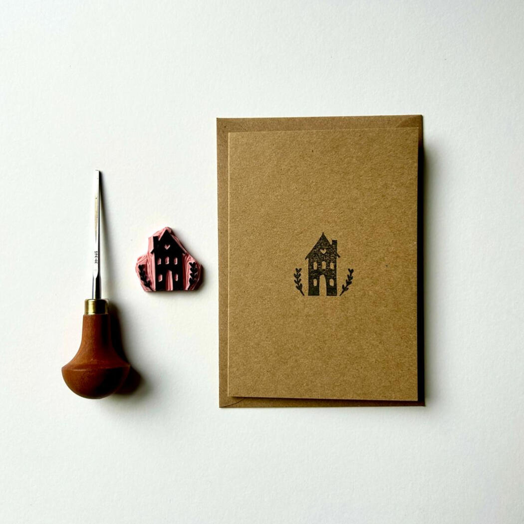 New home handprinted card